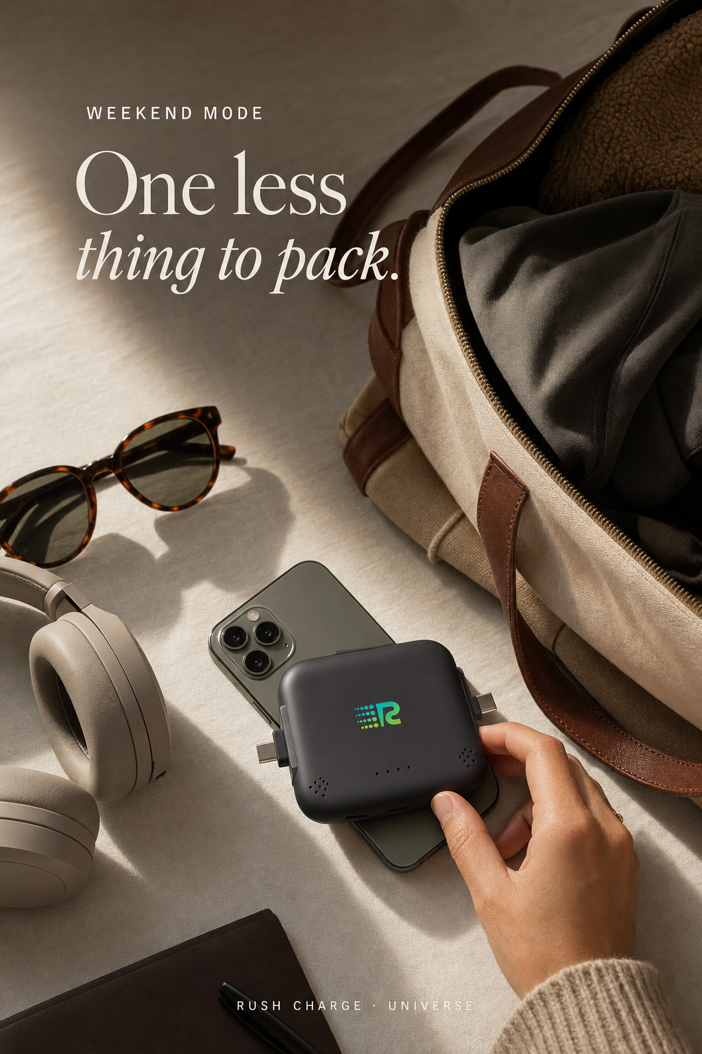One less thing to pack. — weekend lifestyle